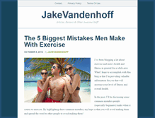 Tablet Screenshot of jakevandenhoff.com